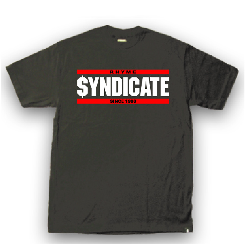 SYNDICATE　80'sロゴTシャツ　ブラック