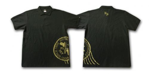 S-MPL003Black/Gold polo shirts