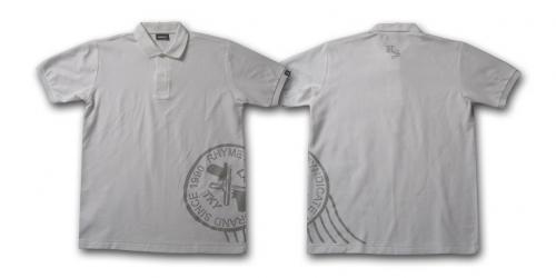 S-MPL003White/Silver polo shirts