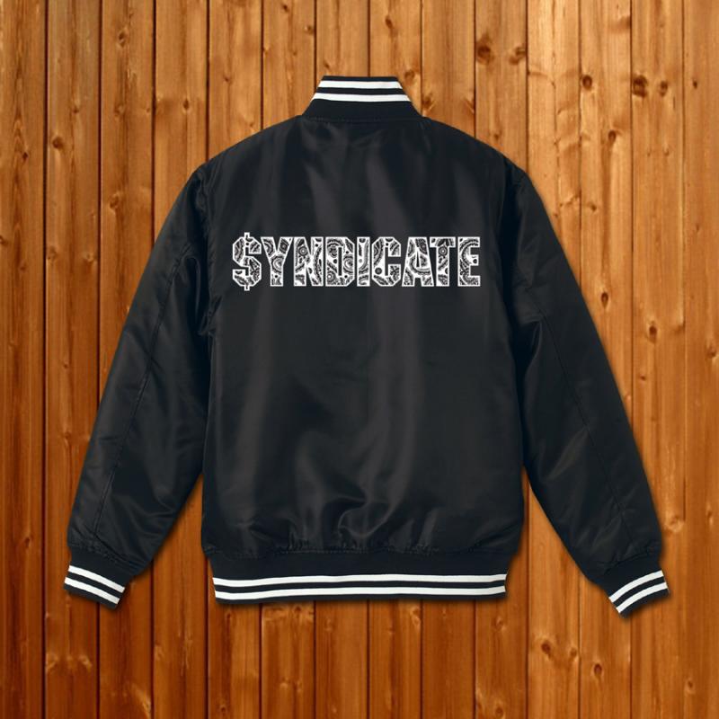 SYNDICATE Paisley logo Stadium jacket